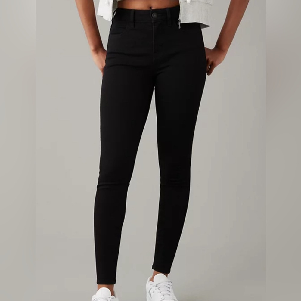 AE super stretch black jeggings